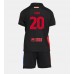 Maillot de foot Barcelona Dani Olmo #20 Extérieur vêtements enfant 2024-25 Manches Courtes (+ pantalon court)